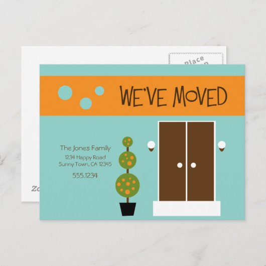 Mod - Just Moved-aankondiging Aankondigingskaart (Voorkant / Achterkant)