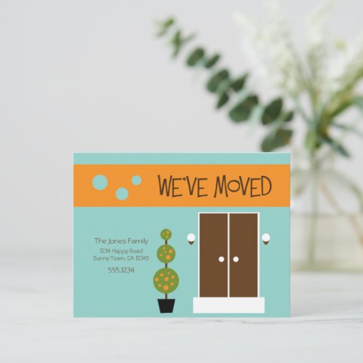 Mod - Just Moved-aankondiging Aankondigingskaart (Staand voorkant)