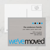 MOD - Just Moved Striped Aankondiging (Voorkant / Achterkant)