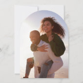 MOD Kalligrafie Een Duo Foto Opslaan De Datumboog Kaart (Achterkant)