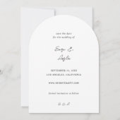 MOD Kalligrafie Foto Verticaal Sla de datumboog op Kaart (Achterkant)