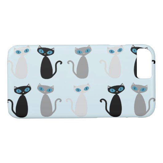 Mod Katten Telefoon Case (Achterkant (Horizontaal))