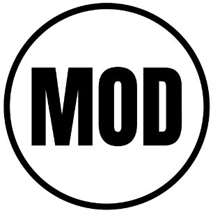 MOD - Klassieke Sticker van de Modesto