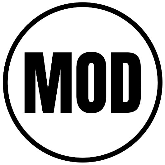 MOD - Klassieke Sticker van de Modesto