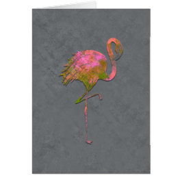 Mod Kleurrijk Flamingo Chic Modern Grijs Dank Je