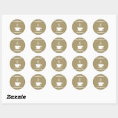 mod koffie ronde sticker (Vel)