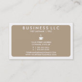 mod koffiemok (kleur aanpasbaar) visitekaartje (Achterkant)