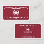 Mod krab (kleur aanpasbaar) visitekaartje (Voorkant / Achterkant)