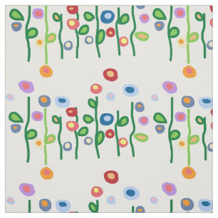 Mod kunst bloemen stof