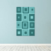 mod-kunst op Canvas (Insitu (Houten vloer))