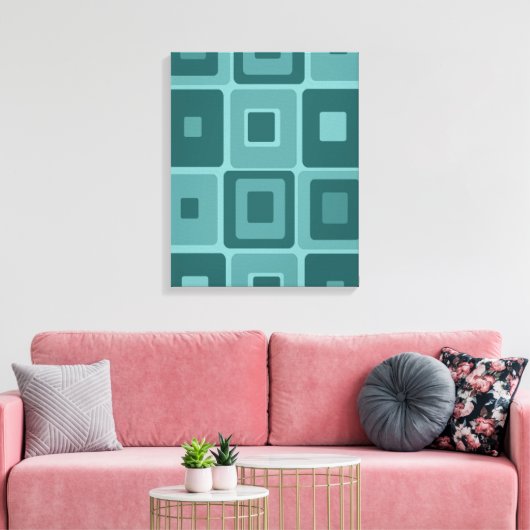 mod-kunst op Canvas Afdruk (Insitu (Woonkamer))