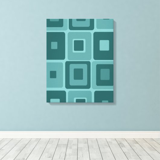 mod-kunst op Canvas Afdruk (Insitu (Houten vloer))