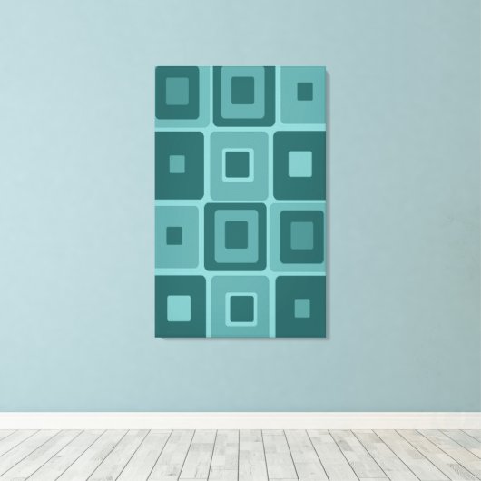 mod-kunst op Canvas Afdruk (Insitu (Houten vloer))