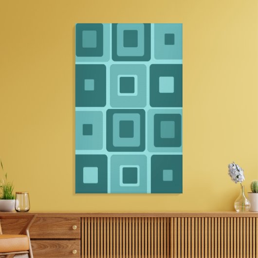 mod-kunst op Canvas Afdruk (Insitu (Woonkamer))