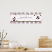 Mod Ladybug Baby shower Banner Poster (Keuken)