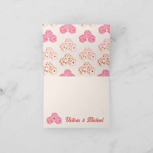 Mod Las Vegas Bedankjes Bord Bedankkaart (Binnen)