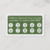 mod lawn mowings loyalty card (Achterkant)