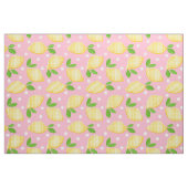 Mod Lemon Gingham Polka-Stippen Stof (Fat Quarter)