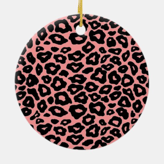 Mod Leopard Keramisch Ornament (Achterkant)