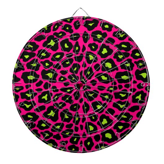Mod Leopard Print Dartbord (Voorkant)