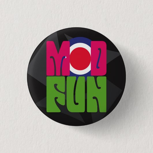 Mod leuke pSyChOuT-logo-toets Ronde Button 3,2 Cm (Voorkant)