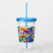 Mod libellen gepersonaliseerd   acryl drinkbeker (Voorkant)
