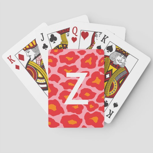 Mod Luipaardprint Pokerkaarten (Achterkant)