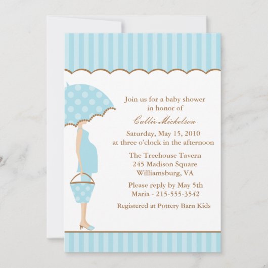 Mod Ma Baby shower Invitation Kaart (Voorkant)
