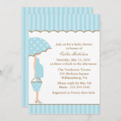 Mod Ma Baby shower Invitation Kaart (Voorkant / Achterkant)