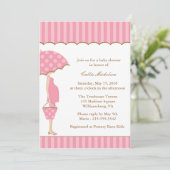 Mod Ma Baby shower Invitation Kaart (Staand voorkant)
