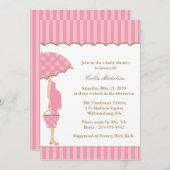 Mod Ma Baby shower Invitation Kaart (Voorkant / Achterkant)