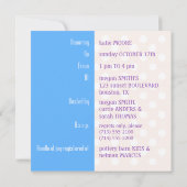 Mod Ma Baby shower Uitnodiging Sjabloon (Achterkant)