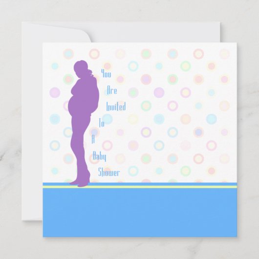 Mod Ma Baby shower Uitnodiging Sjabloon (Voorkant)