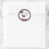 Mod mam dank u Baby shower Sticker (Tas)