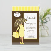 Mod mama Baby Shoppe Baby shower Yellow Kaart (Staand voorkant)