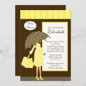 Mod mama Baby Shoppe Baby shower Yellow Kaart (Voorkant / Achterkant)