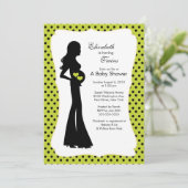 Mod mama Twins Baby shower Boy Girl Green Kaart (Staand voorkant)