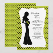 Mod mama Twins Baby shower Boy Girl Green Kaart (Voorkant / Achterkant)