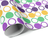 Mod Mardi Gras Stippen Cadeaupapier (Rol Hoek)