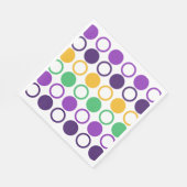 Mod Mardi Gras Stippen Servet (Hoek)