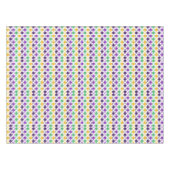Mod Mardi Gras Stippen Tafelkleed (Voorkant (Horizontaal))