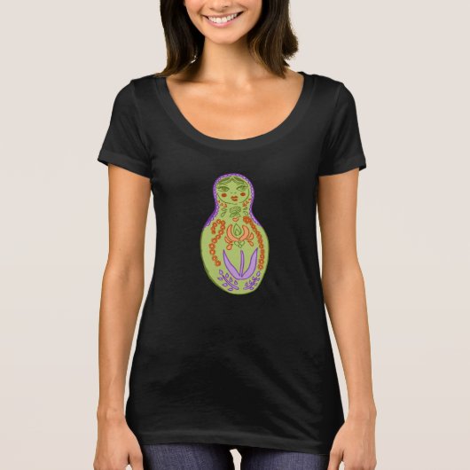 Mod Matryoshka Doll Graphic T-shirt (Voorkant)