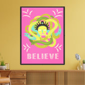 Mod Medusa retro pop kunst Canvas Afdruk (Insitu (Woonkamer))
