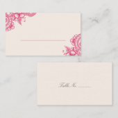 Mod Mehandi Bruiloft Escort Kaarten Plaatskaartje (Voorkant / Achterkant)