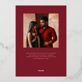 Mod Mehandi Wedding Save the Date Folie Uitnodiging (Achterkant)