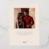 Mod Mehandi Wedding Save the Date Folie Uitnodiging (Achterkant)