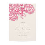 Mod Mehandi Wedding Uitnodiging<br><div class="desc">Elegant henna inspireerde het huwelijksontwerp van Shelby Allison. Koppel de link Mod Mehandi-Collectie aan uitzicht overeenkomende items,  zoals uitnodigingen,  rsvp-kaarten,  stickers en meer.</div>