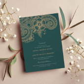 Mod Mehandi Wedding Uitnodiging