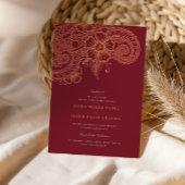 Mod Mehandi Wedding Uitnodiging