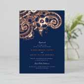 Mod Mehandi Wedding Uitnodiging (Staand Voorkant)